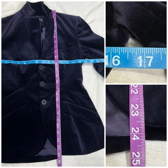 Ralph Lauren Black Label Velvet Equestrian Style Jacket - Picture 8 of 14